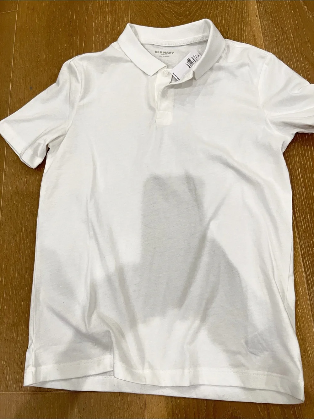 Old Navy White Polo Shirt with Classic Collar
